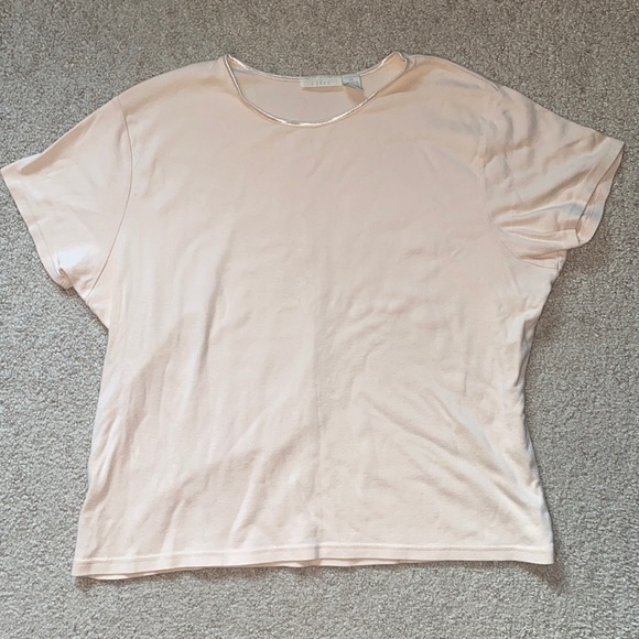 J.Jill 2X 100% Cotton Light Pink Short Sleeve Shirt - Picture 4 of 6